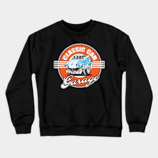 Classic Car Garage Hot Rod 1956 Crewneck Sweatshirt